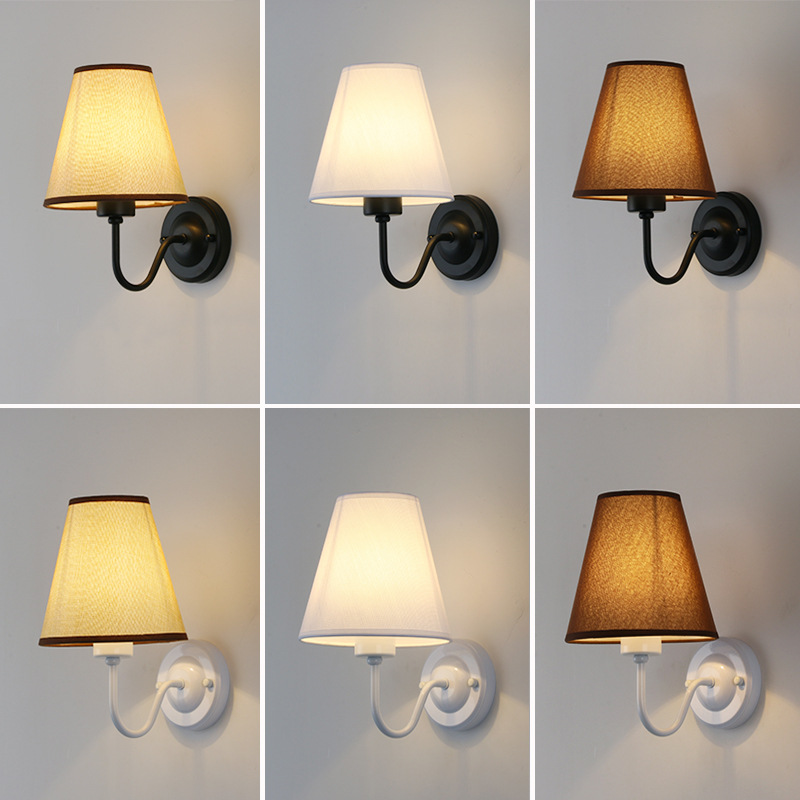 Indoor Bedroom Bedside Wall Lamp American-Style Hotel Led Bedside Lamp Corridor Sound-Controlled Sensor Creative Design