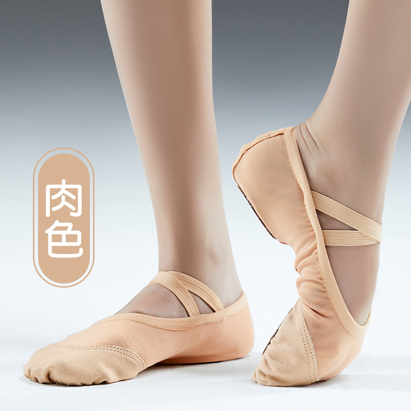 Picture of Summer children dance shoes stretch mesh breathable ballet shoes adult dance cat claw shoes dancing shoes wholesale