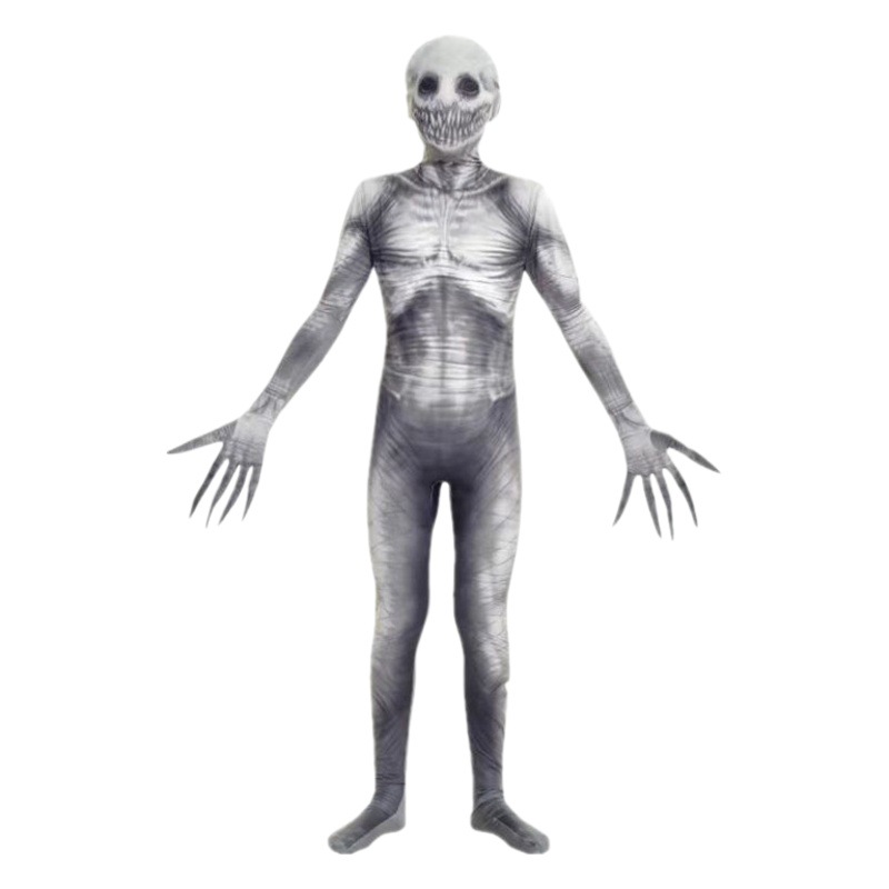 Halloween clothes spoof skeleton jumpsuit cosplay skeleton horror toy game parent party costume