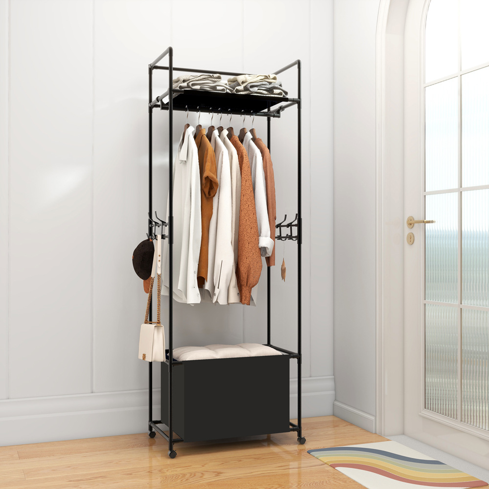 Cross-border exclusive for new simple hanger household floor assembly removable clothes rack modern simple hanger wholesale