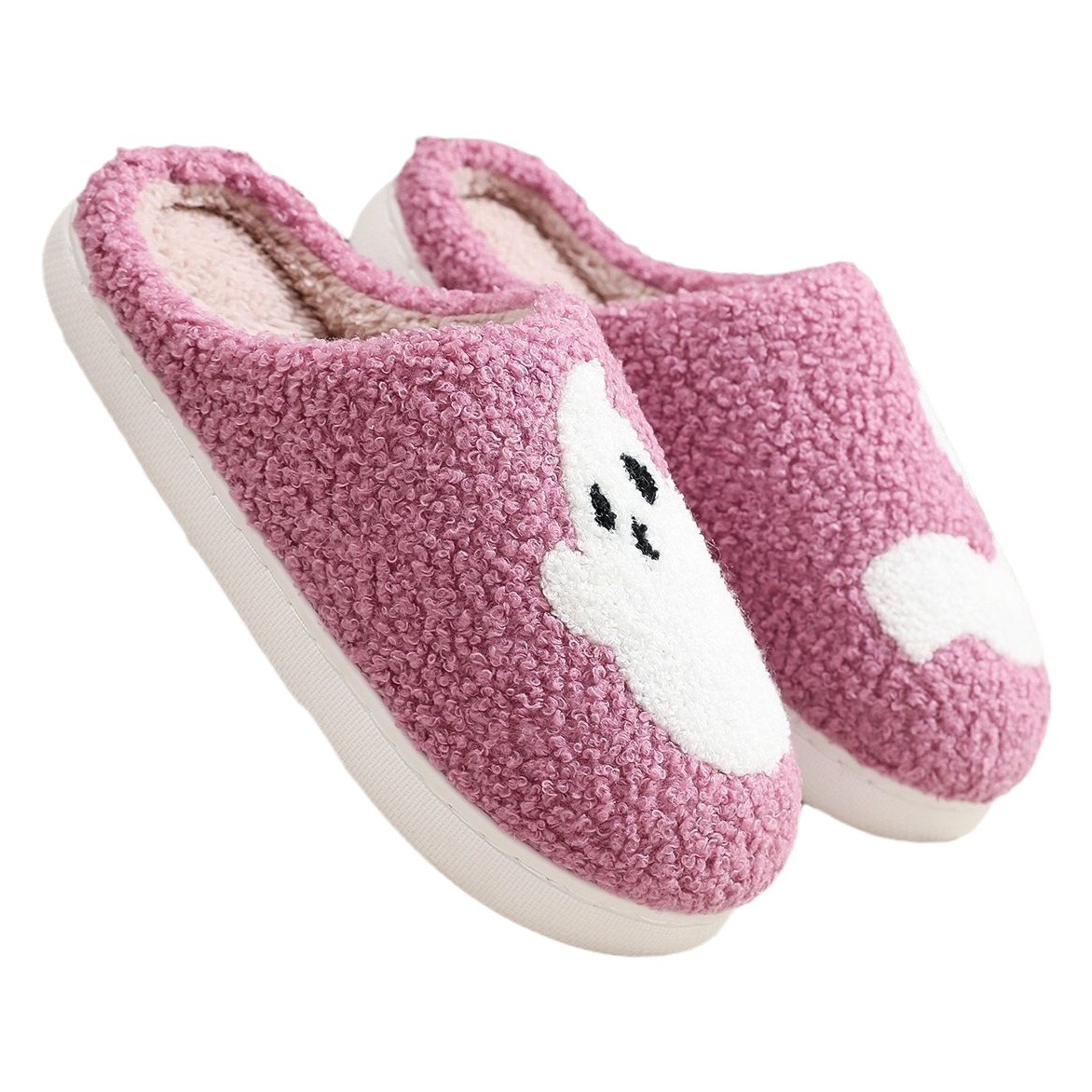Cross-border new closed toe Halloween ghost home cute cartoon household cotton slippers men and women couple ghost