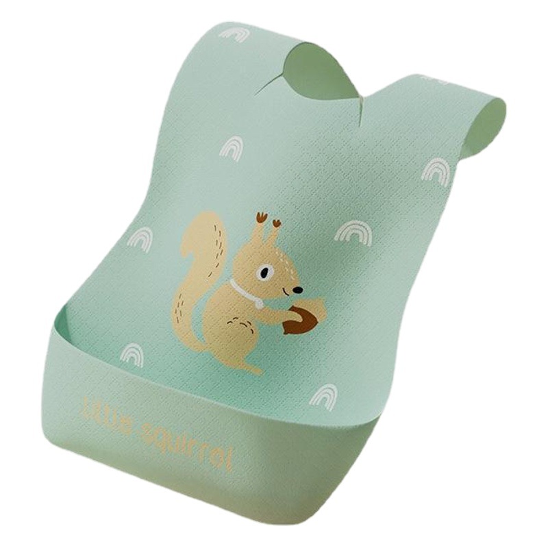 Picture of Children's Disposable Bib Baby Dinner Overalls Children's Feeding Bag Wash-free Waterproof Bib Slippery Towel Wholesale