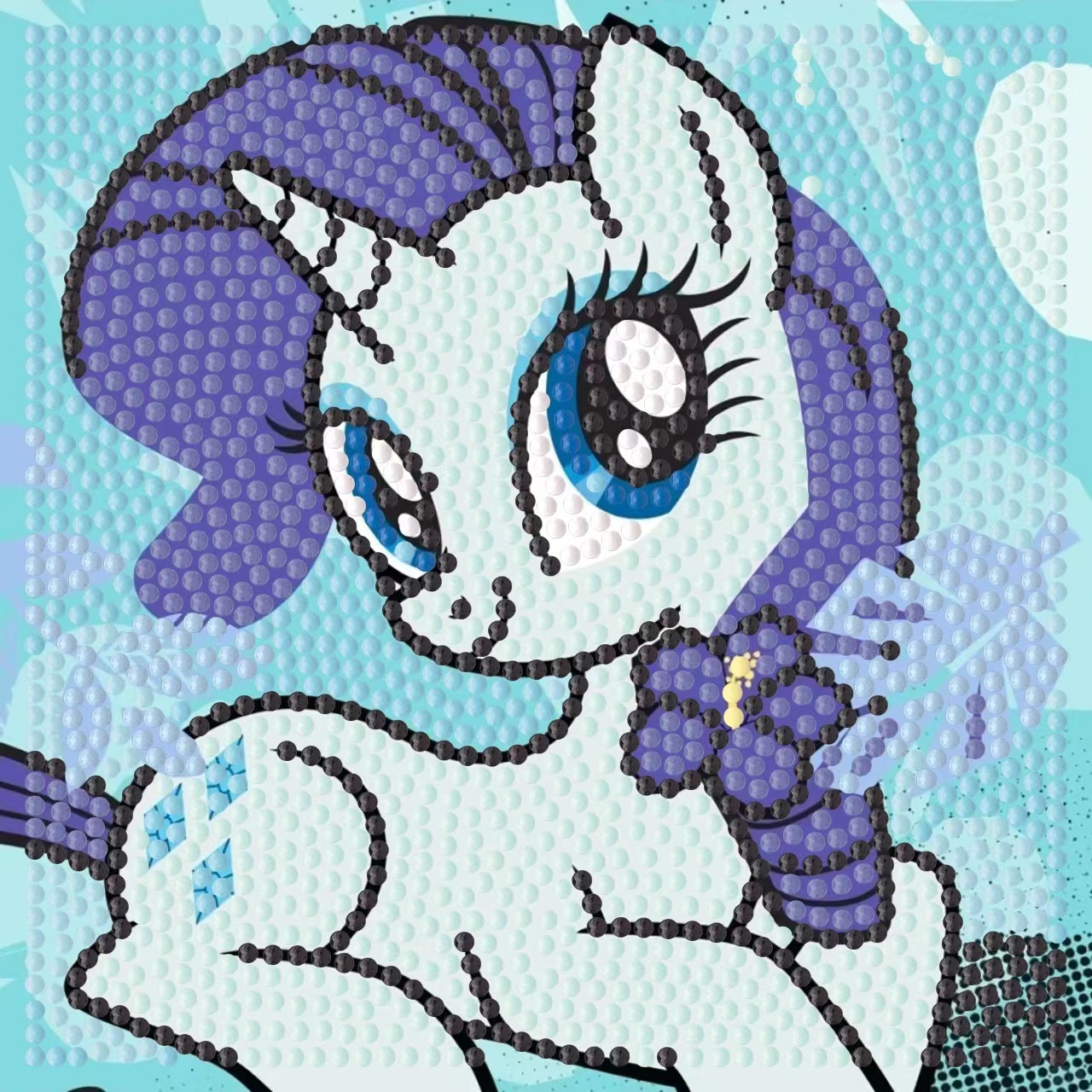 Picture of Original God New Diamond painting children student diy handmade diamond material package with frame Cartoon Cartoon educational toys