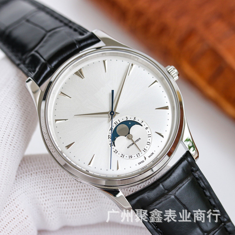 Microderivative explosions ZF moon phase master series ultra-thin automatic mechanical waterproof men's watch belt manufacturers supply