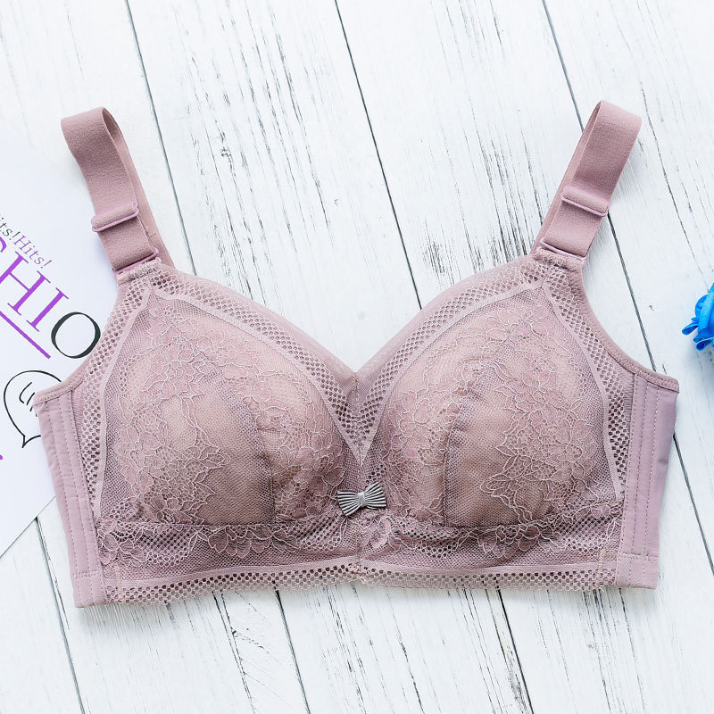 Picture of Women's underwear wireless ultra-thin bra chubby girl plus size push up breast full Cup top support