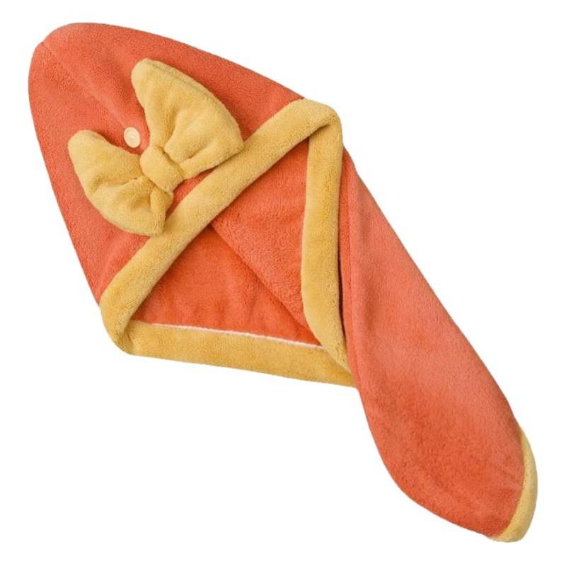 Coral Fleece Dry Hair Cap Super Absorbent Thickened Extra Cute Shower Cap Towel Hair Wipe Female College Student Dormitory Winter