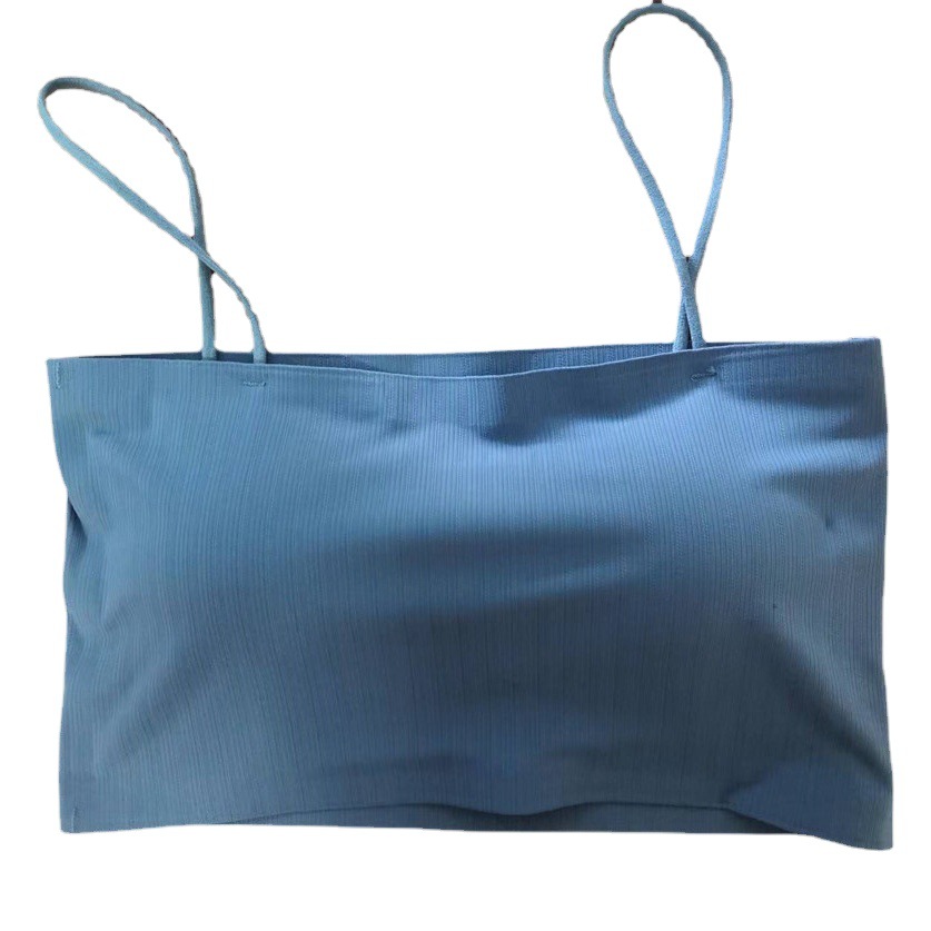 Summer Tube top bra Korean version of ice silk underwear wrapped chest all-match short small suspenders for girls