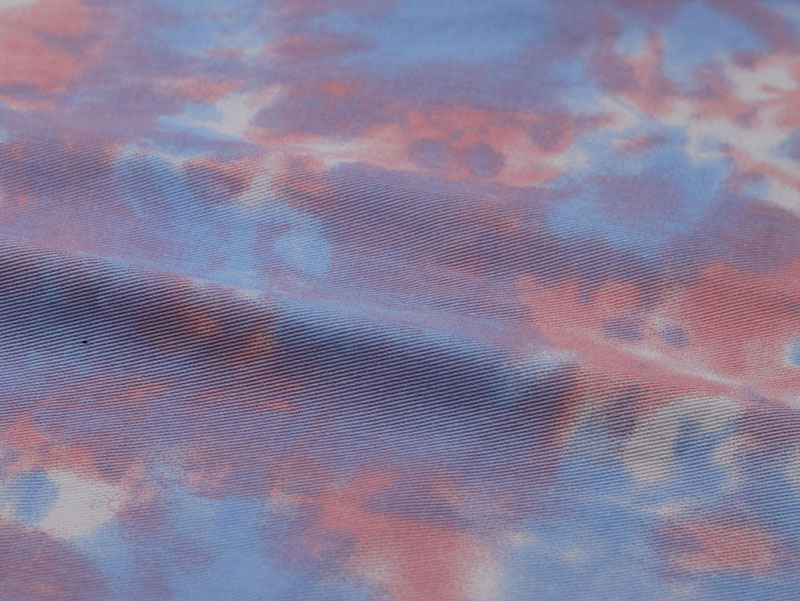 Picture of Color tie-dye twill cotton fabric Denim fabric clothing fabric diy handmade clothes thickening