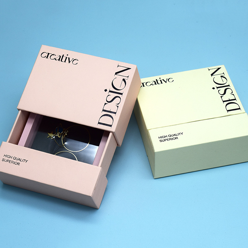High-end wearing nail box custom logo nail art storage drawer gift box jewelry packaging nail packaging box