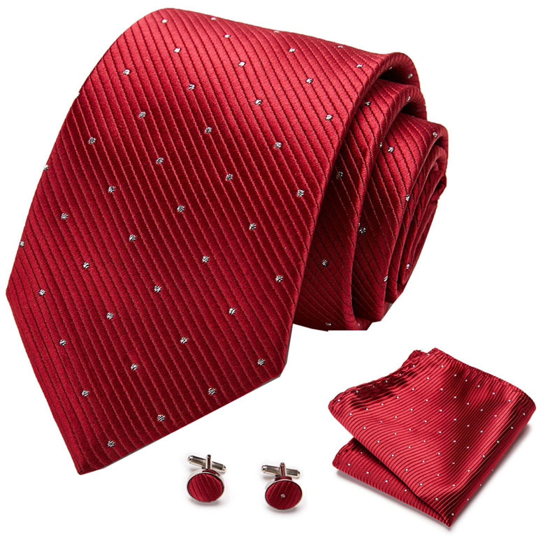 Picture of New Tie in Stock Cross-Border Hot Selling Tie Manufacturer Business Men's Formal Tie Set Ready-Made Fashion Accessories