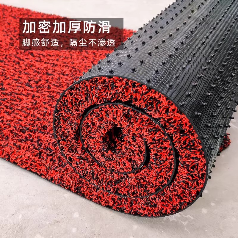 Pvc Entrance Door Mats, Customizable Door Mats, Waterproof and Non-Slip Carpets, Thickened Silk Loop Foot Mats, Foyer Floor Mats