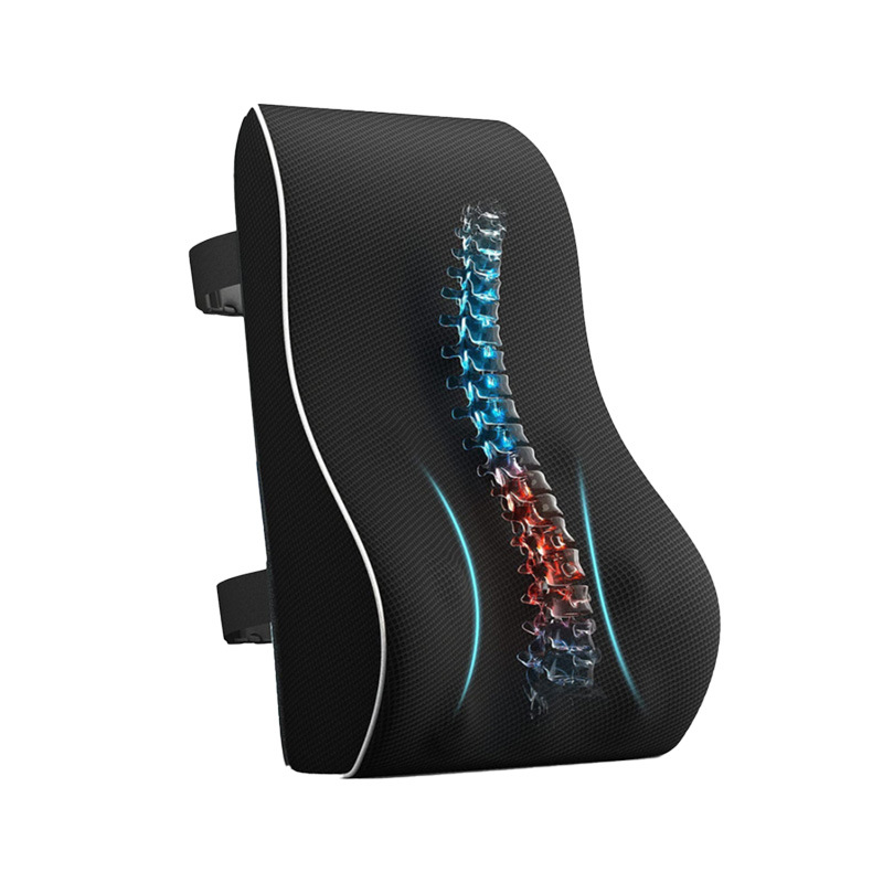 Amazon cross-border memory foam car waist ergonomic backrest cushion for office chair car wheelchair