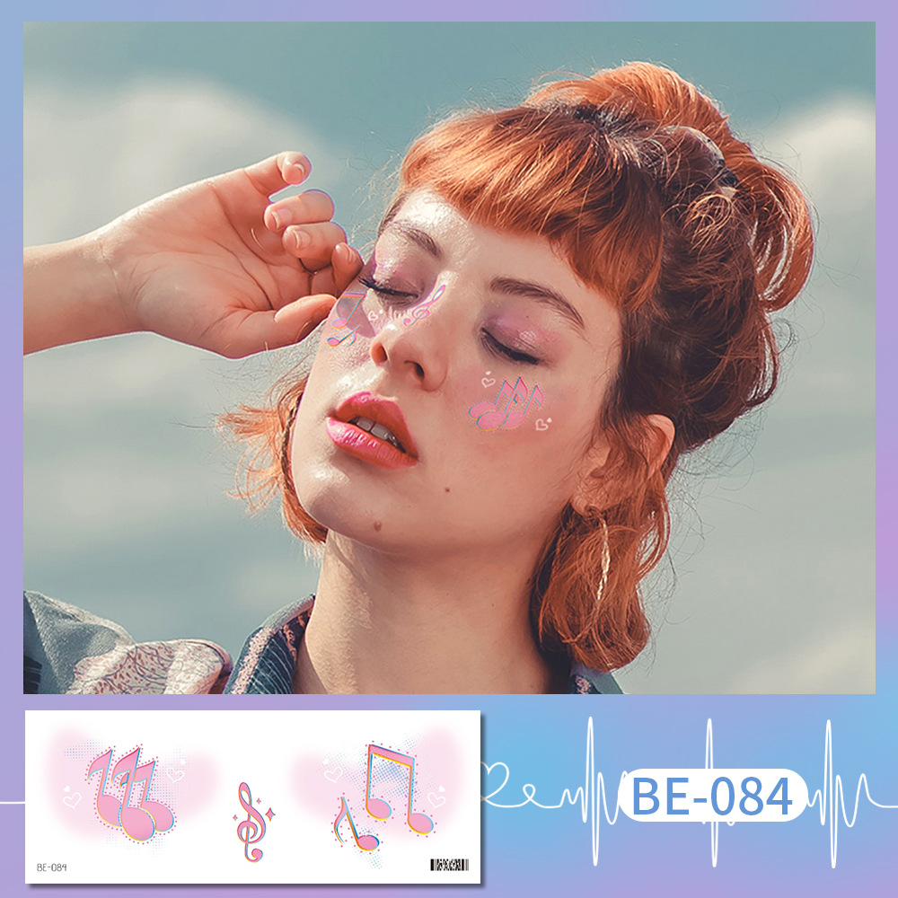 Picture of Ricklon New Cute Sweetheart Girl Makeup Tattoo Face Sticker Christmas Photo Lasting Strawberry Blush Sticker