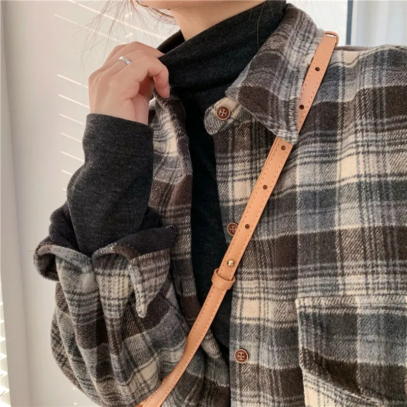 Picture of Cationic Velvet fleece-lined Warm Half-turtleneck Base Shirt Women's Autumn and Winter New Slim-fit All-match Long-sleeved Top