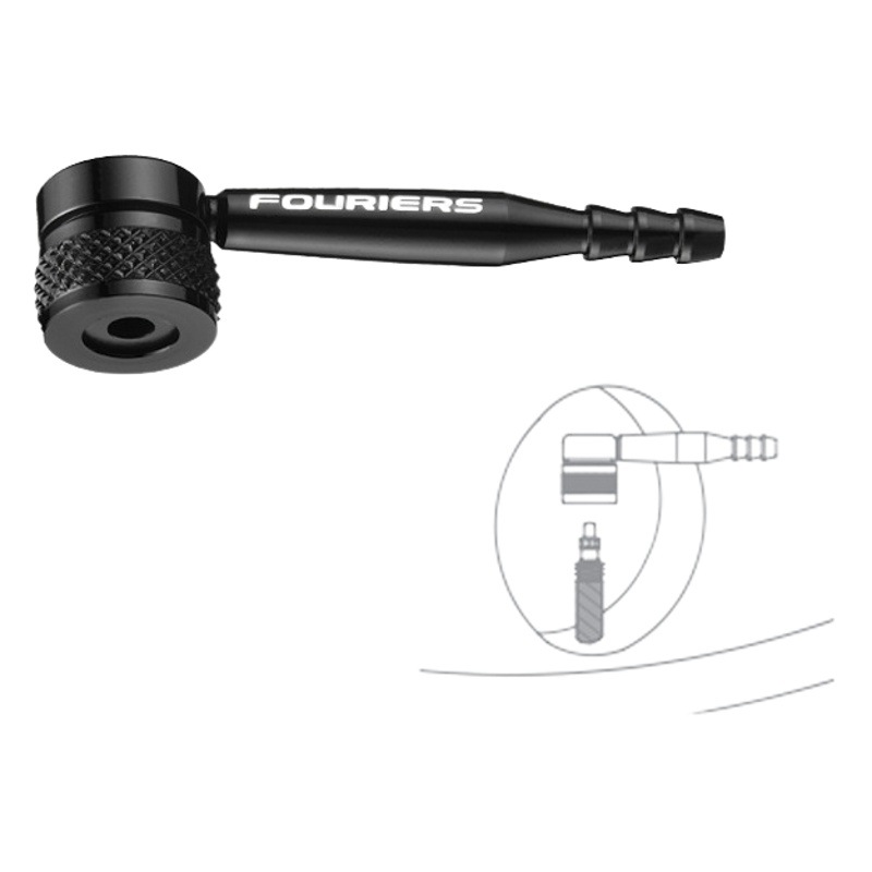 Special air nozzle adapter for FOURIERS/rich law VL-PE005 disc wheel, unique 90-degree bend