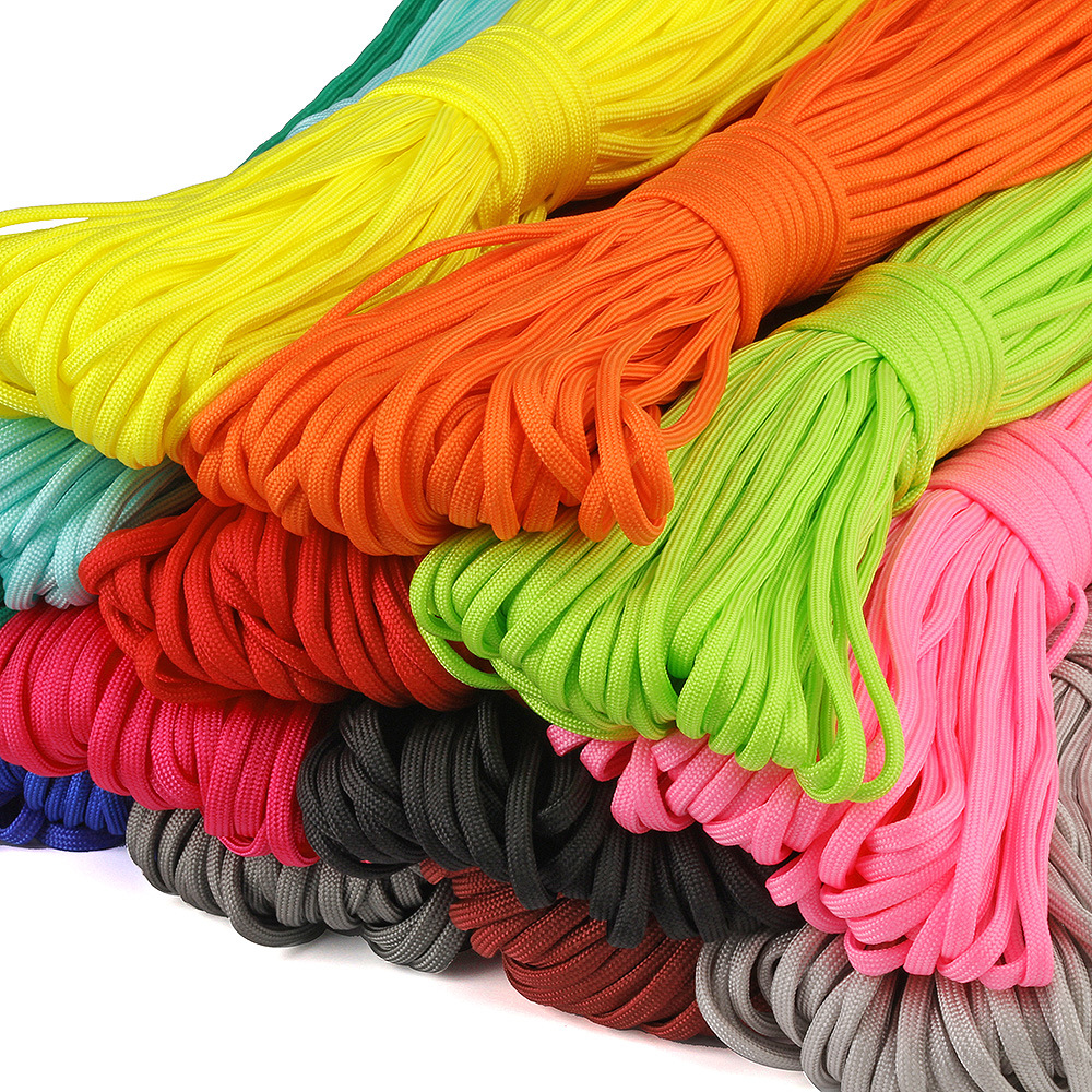 Spot supply 4mm seven-core umbrella rope 4mm outdoor rope life rope camping tent braided rope bracelet rope