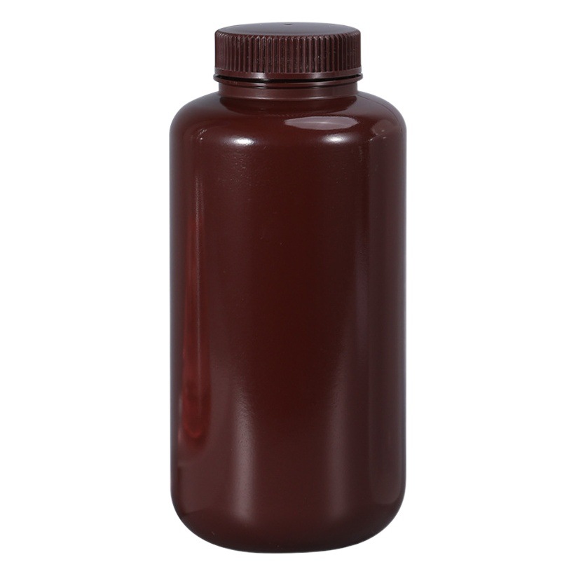 Pp Wide Mouth Bottle High Temperature Resistant Sealed Reagent Bottle Transparent Chemical Bottle Laboratory Powder Sample Plastic Bottle with Scale