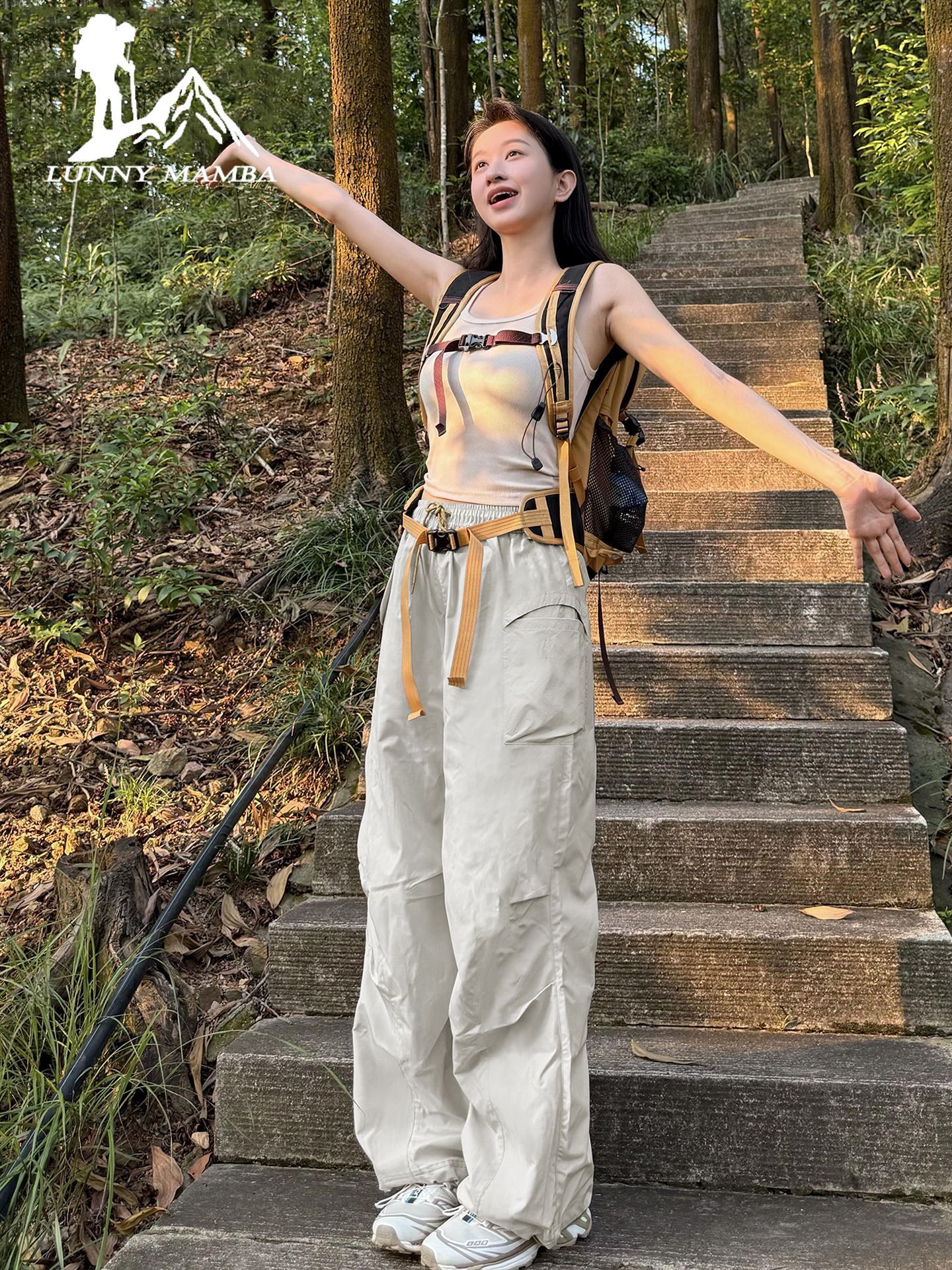 White Quick Dry Assault Pants Women's Summer Outdoor Small Casual Versatile Paratrooper Pants Sports Mountaineering Cargo Pants