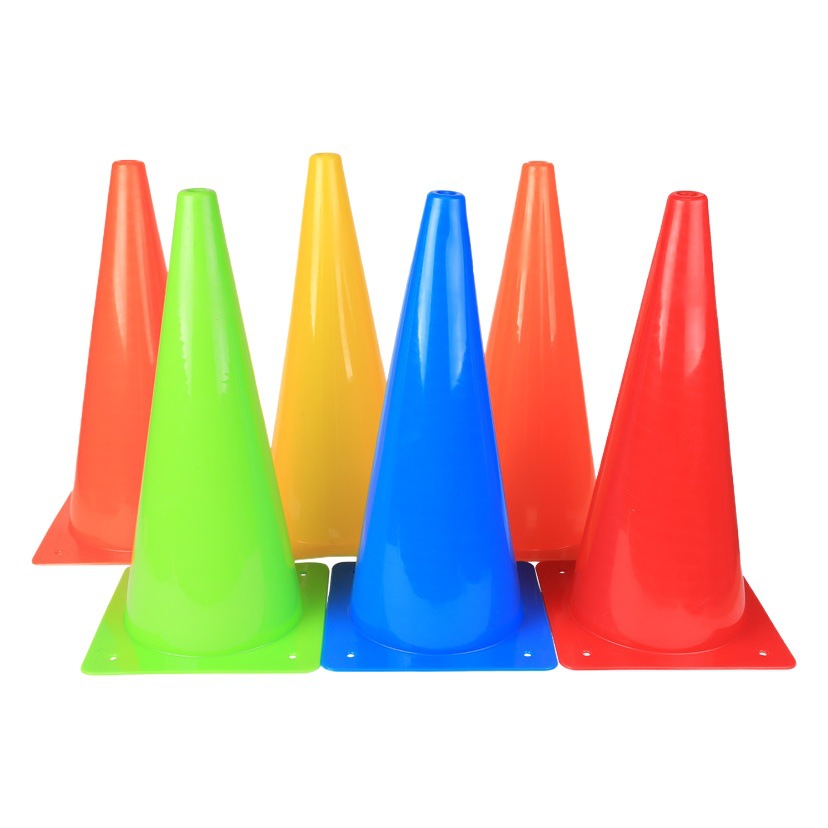 Manufacturers supply 38cm logo barrel football training square bottom logo barrel training cone obstacle logo barrel thickening