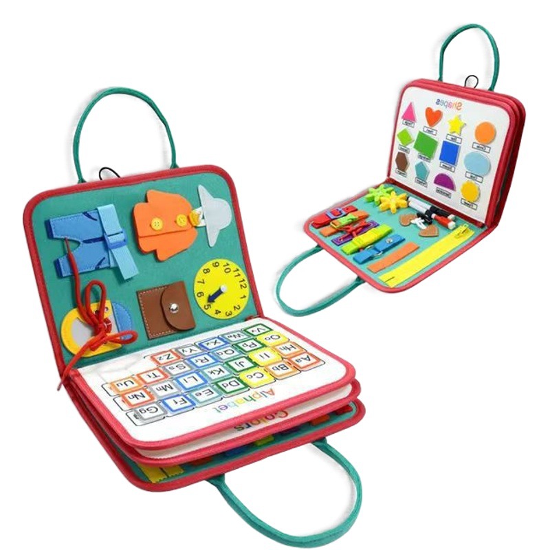 Cross-Border Thickened Felt Non-Woven Early Education Felt Non-Woven Teaching Aids Children's Educational Toys Dressing Board Busy