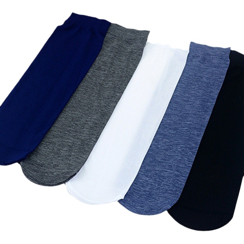 10 pairs men's mercerized cotton socks middle-aged thin simple breathable deodorant durable business formal wear Zhuji socks stockings