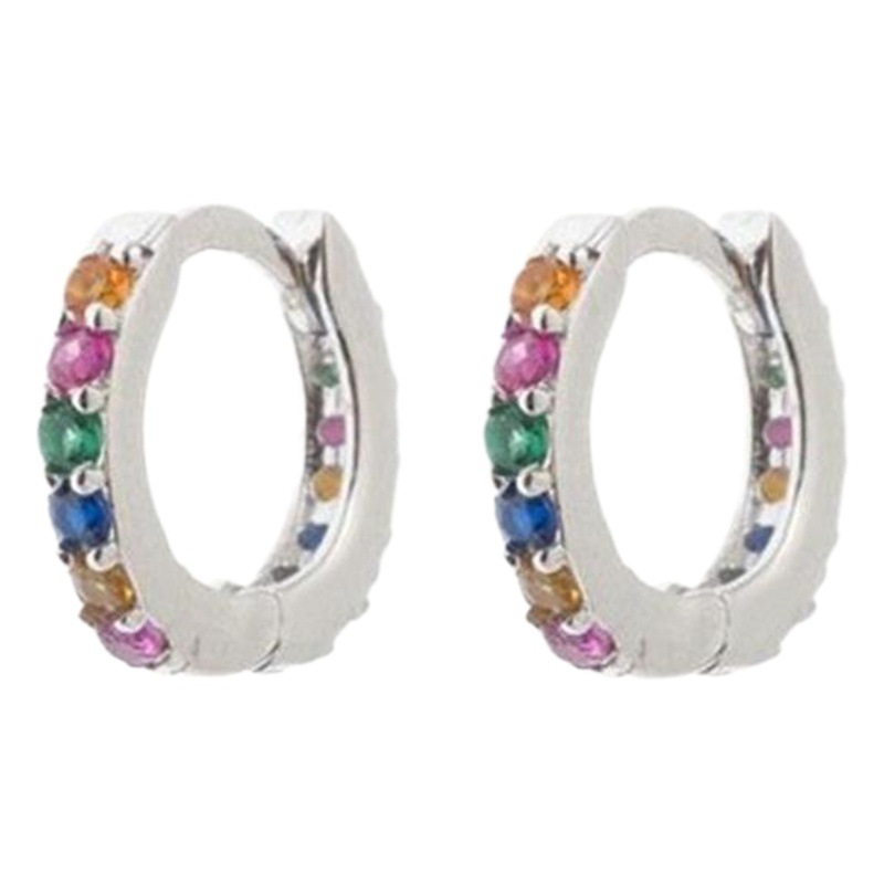 Cross-border jewelry accessories exquisite zircon inlay earrings wish AliExpress European and American simple wind earrings manufacturers
