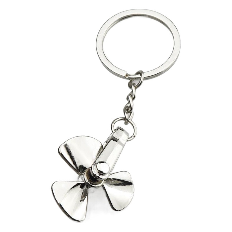 Creative rotating windmill metal Keychain Car Accessories wind wheel accessories key pendant promotion small gift