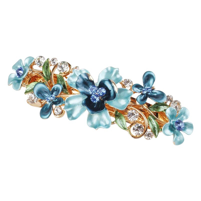 Korean Alloy Women's Jewelry Butterfly Hairpin Headdress Large Back of the Head Flower Hairpin Hair Accessories Women's Spring Clip