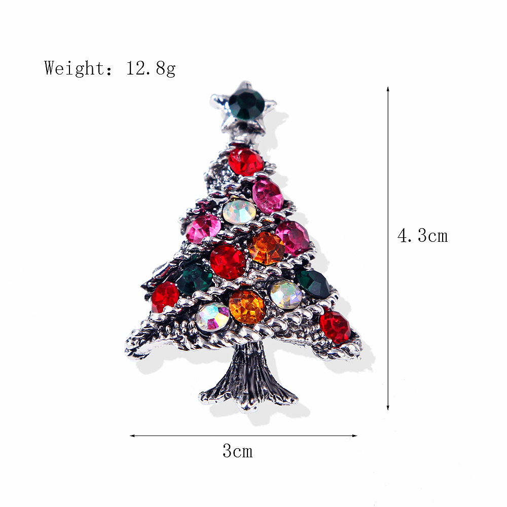 Picture of Lanhao European and American New Fashion Christmas Brooch Christmas Tree Shoes Elk Wreath Snowflake Bell Pin Women