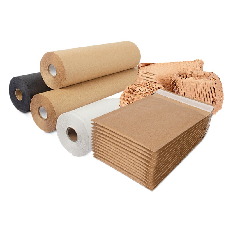 SOURCE manufacturer red wine buffer protection material Kraft paper color honeycomb paper core 70g mesh three-dimensional honeycomb paper cover