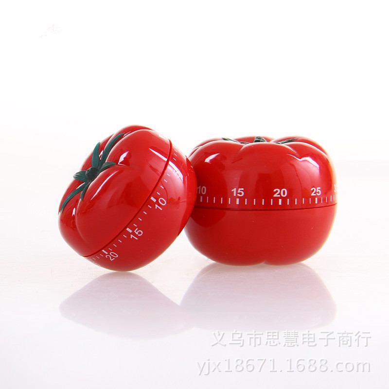 Picture of Small tomato shape mechanical timer kitchen soup timing reminder in stock wholesale large quantity Congyou