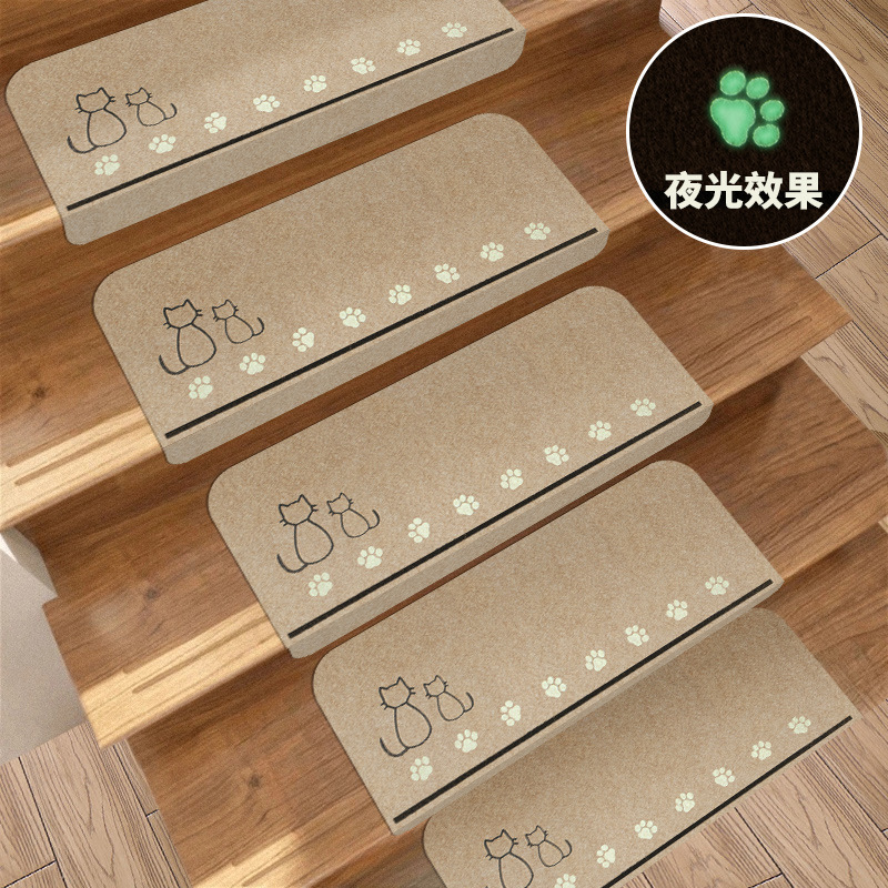 Picture of Cross-Border Stair Mat Step Mat Stair Blanket Floor Mat Foot Mat Step Sticker Luminous Non-Slip Glue-Free Tpr Self-Adhesive