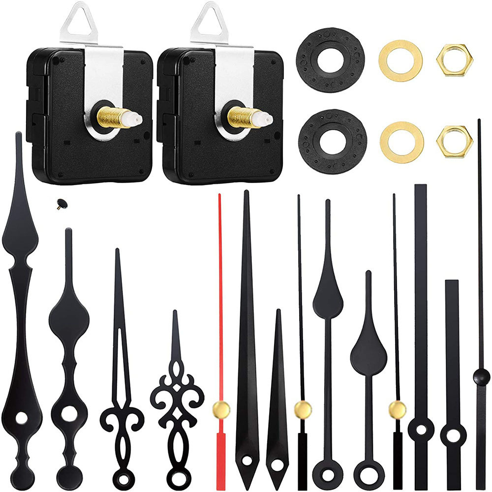 Cross-border hot selling DIY clock movement mute wall clock accessories clock Wall watch core mechanism 2 Movement +5 sets of clock needle