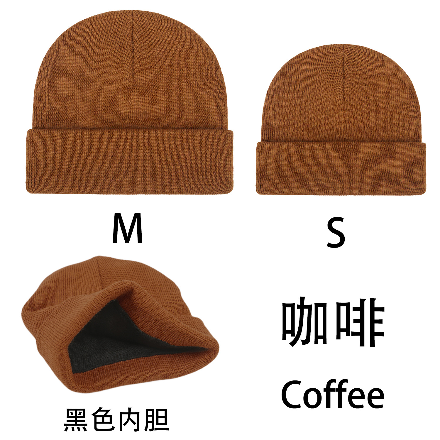 Picture of Factory direct in stock wholesale cross-border foreign trade explosions children adult autumn and winter knitted hat parent-child wool hat