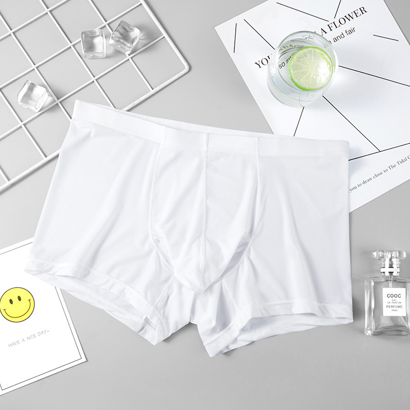 Picture of Clearance Summer Ice Silk Detachable Men's Underwear Ultra-Thin Fully Transparent Quick-Dry Elephant Trunk Boxer Briefs Breathable Quick-Dry
