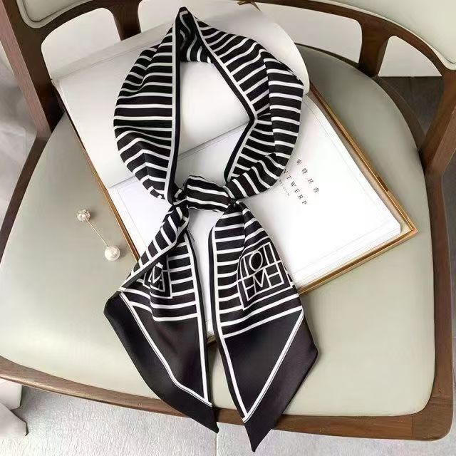 Picture of Popular Spring and Autumn Long Scarf Women's Korean Style Summer Decoration Shirt Suit Scarf Hair Belt Ribbon Scarf