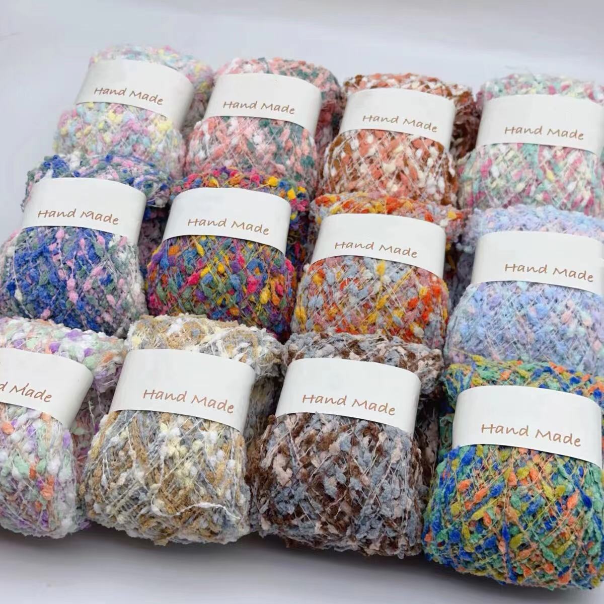 Duan dyed chrysanthemum yarn hand-mixed thread beanie thread diy hand-woven wool crocheted sweater scarf bag ball thread