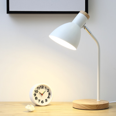 Picture of Night Desk Lamp for College Students Night Reading Lamp Simple Modern Nordic Creative Dormitory Bedroom Plug-in Bedside Lamp