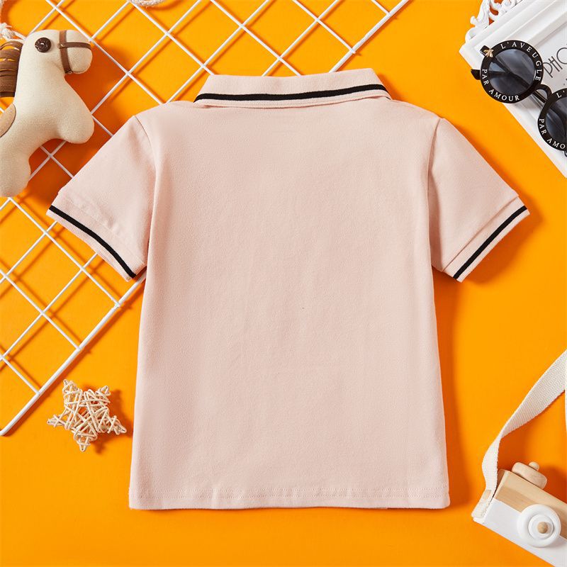 Picture of T001-black POLO short sleeve collar simple fashion comfortable Joker summer