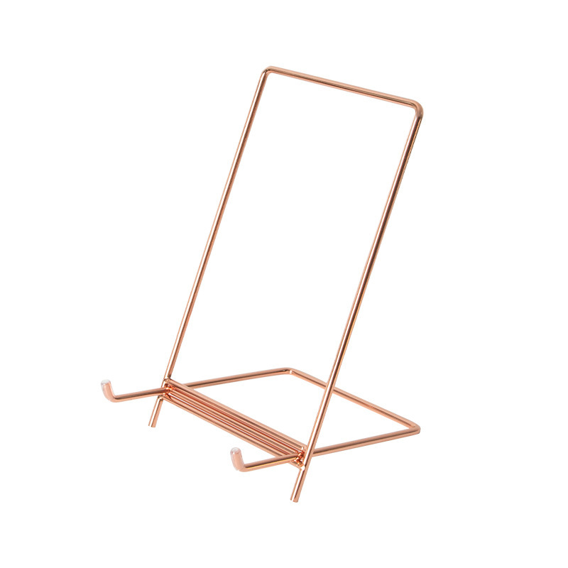 Picture of Factory wholesale simple desktop wrought iron IPAD stand metal plating CD mask display stand recipe plate rack