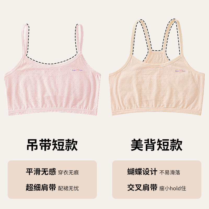 Picture of Carefully Selected Girls' Underwear, Primary School Girls' Vests, First-Stage Girls' Underwear for Junior High School Students in the Development Period