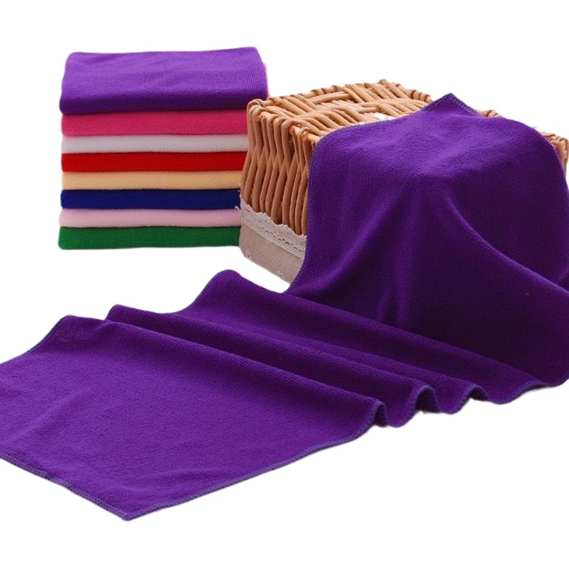 Microfiber towel Nano car towel barber shop towel wholesale absorbent lint kitchen cloth square towel thin