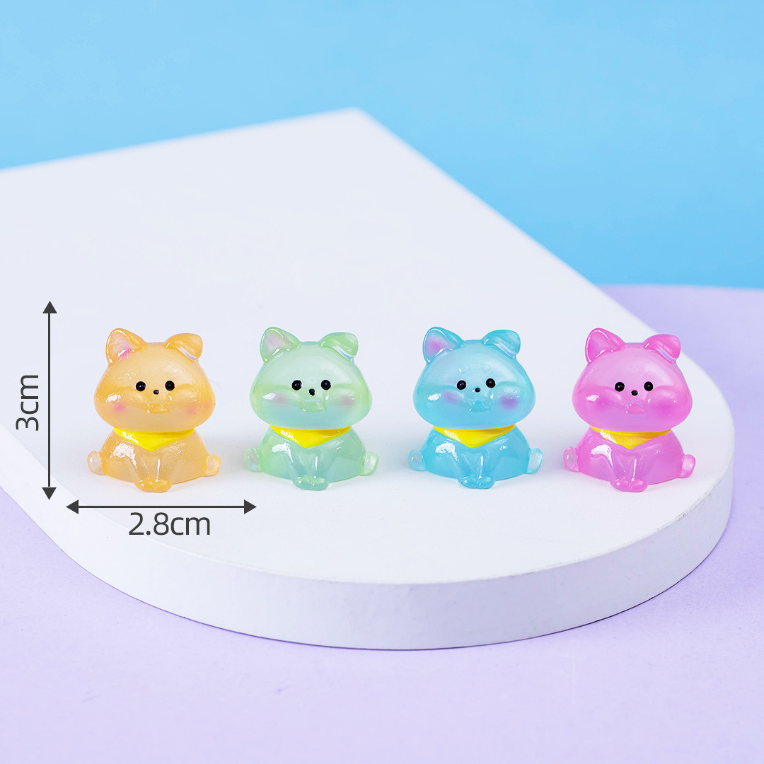 Picture of Micro landscape creative cute luminous twelve zodiac animal doll decoration accessories car desktop small ornaments