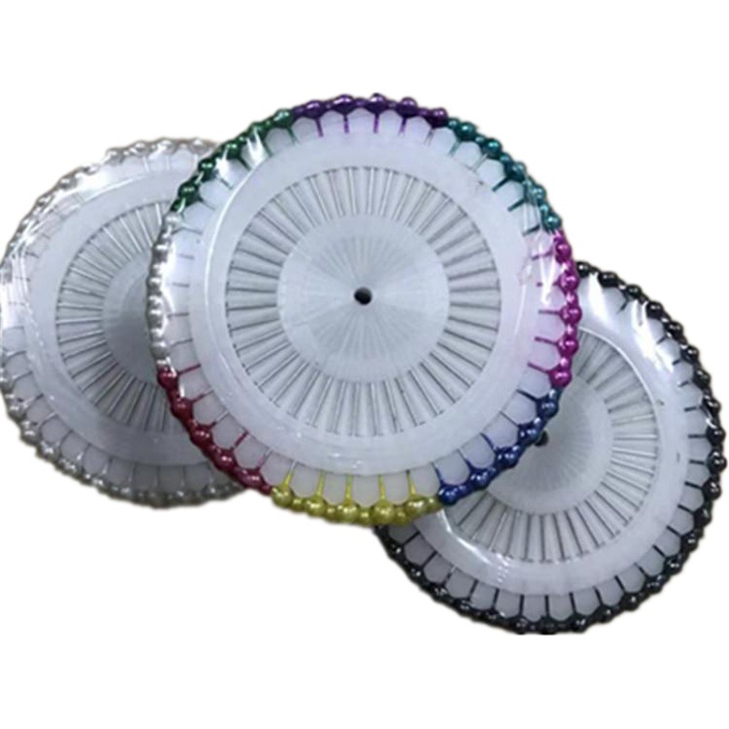Picture of Factory Direct Sales Colorful White Positioning Bead Needles Pearl Pins Handmade Needles Jewelry Fixed Pins Pearlescent Needles