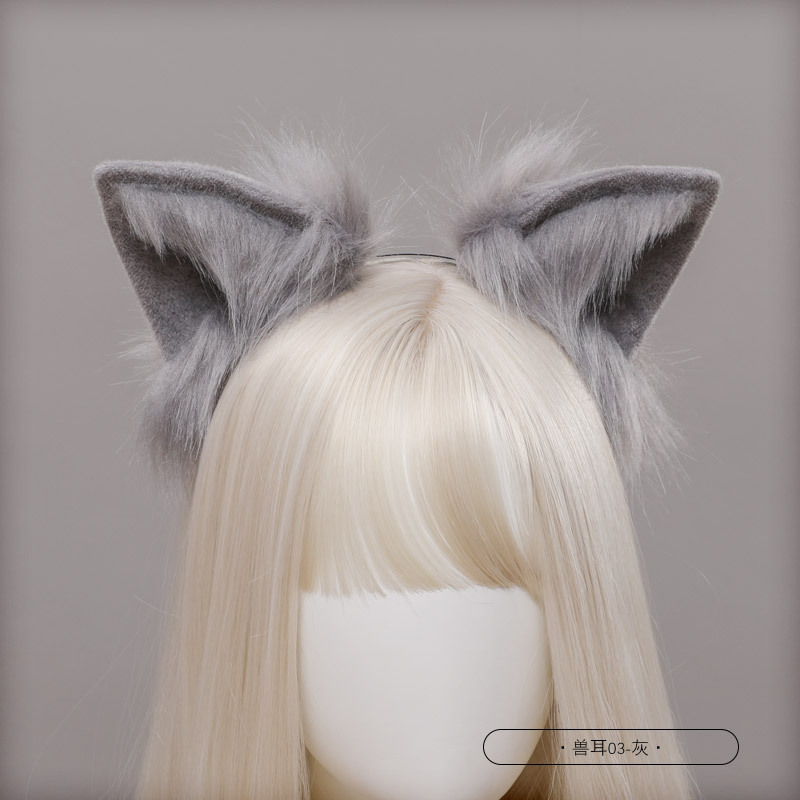 Picture of Handmade Simulated Animal Tail Cute Cosplay Dress up Comic Exhibition Fashion Accessories Handmade Plush Fox Tail