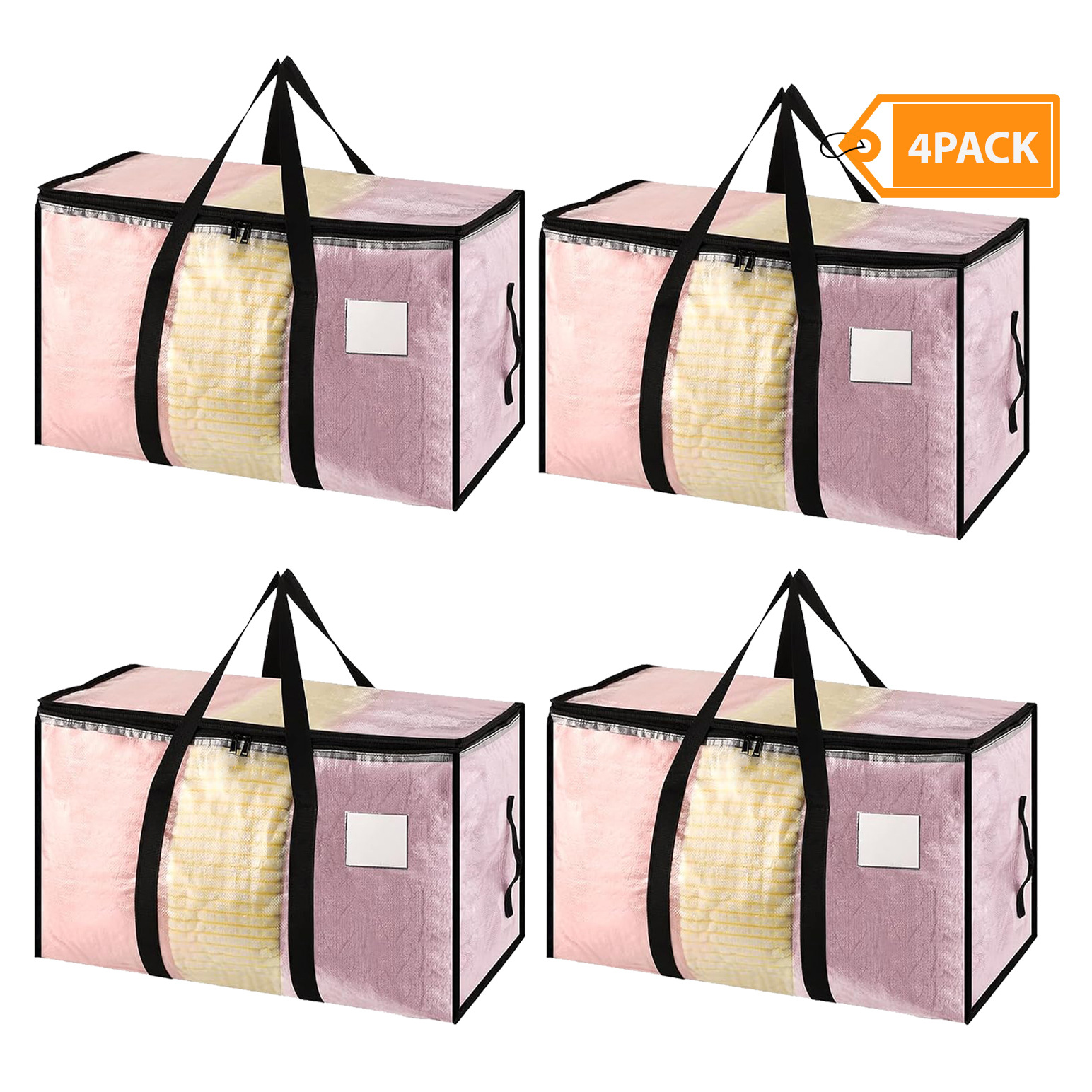 Spot Transparent Pp Woven Moving Bag Waterproof Packing Bag Clothing Storage Bag Quilt Luggage Bag Large Capacity