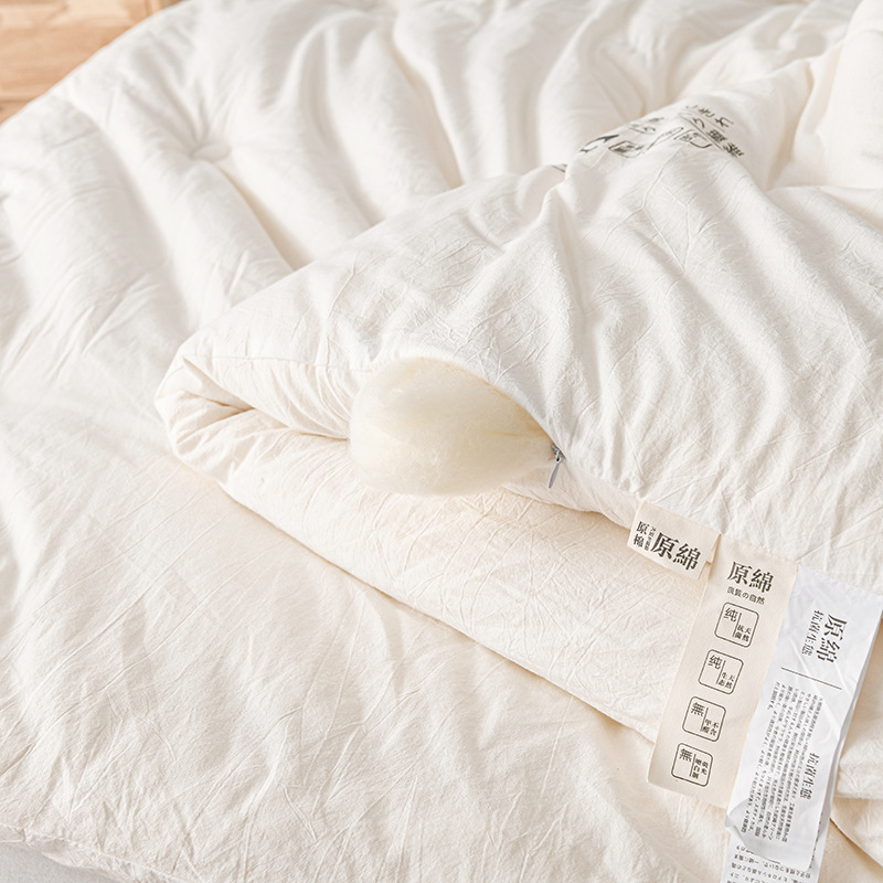 Picture of Japanese-style unprinted raw cotton soybean quilt core category A mother baby air conditioning quilt thickened winter quilt spring and autumn quilt core gift quilt