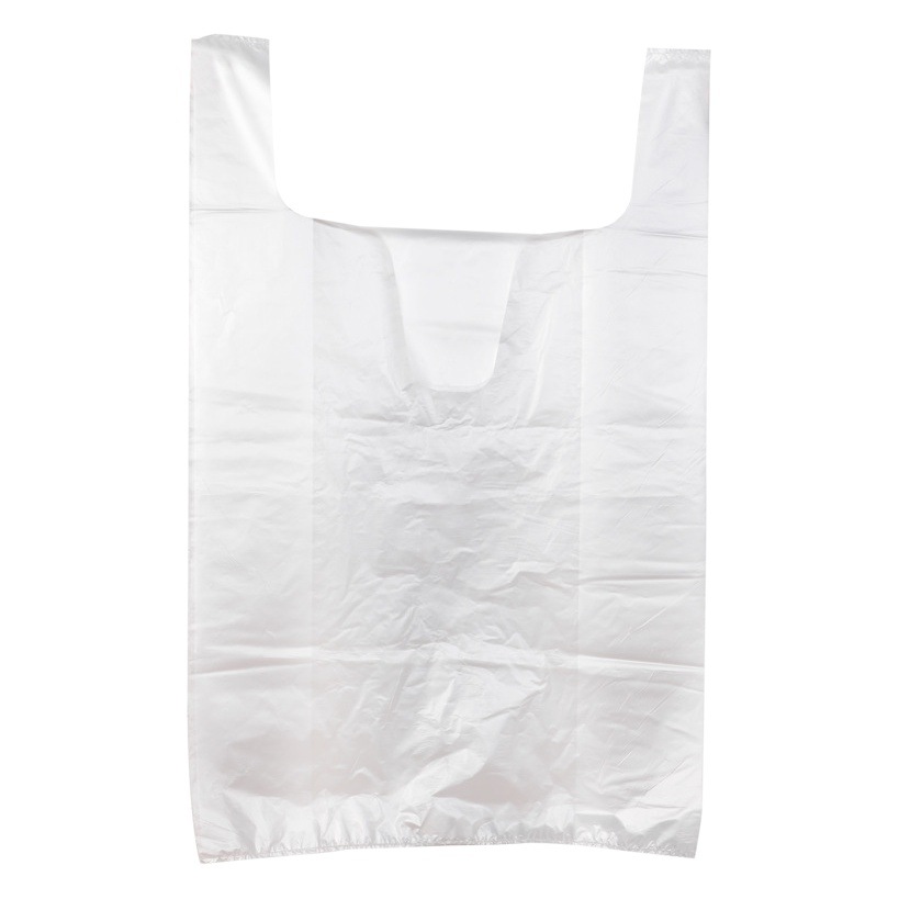 Large Transparent Plastic Bag White Thickeneded Clothing Packing Bag Moving Storage Bag Vest Bag Convenient Handbag