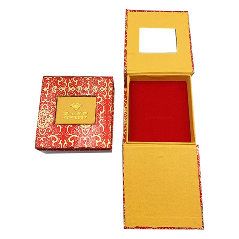 Factory spot wholesale window back jewelry box ring box pendant box bracelet box necklace box set gift box