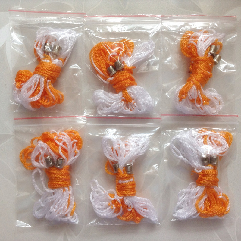 Picture of Manufacturer Supplies Ball Inflatable Metal Air Needle Mesh Bag Set Wholesale White and Yellow Plus 2 Inflatable Needles Combination Storage